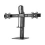 Aisens Soporte de Mesa Pro para 2 Monitores 17-27 Pulgadas, Negro
